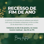 Recesso de fim de ano post para instagram empresarial